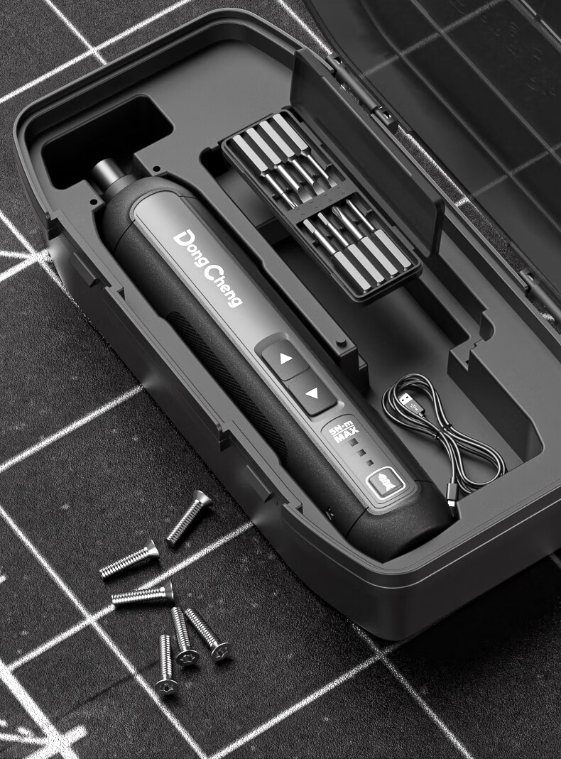 Dongcheng 12V Brushless Impact Driver, Electric Drill, Power Screwdriver, DCPL04-8, 2.0AH Dual Battery 18