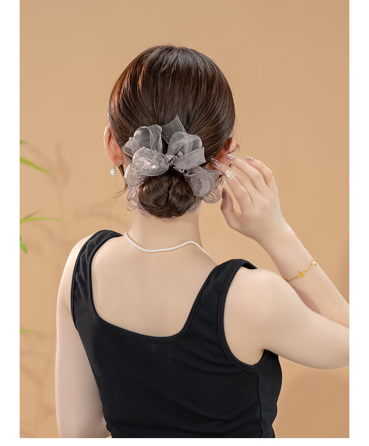 CHIMERA Hair Ties, Bow-Shaped Hair Bands, Ponytail Holders, Scrunchies, Hair Elastics, Hair Ties for Women's Birthday Gifts 2