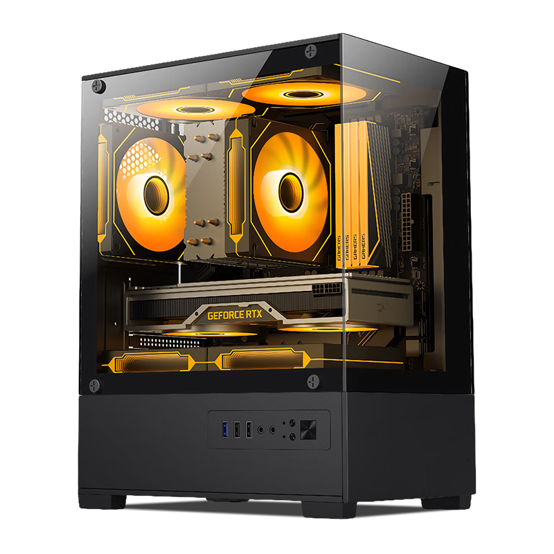 HEXIEHAO 13th Gen Core I7-13650HX, 16GB RAM, 512GB SSD, Wireless WIFI, Office And Business Gaming Desktop Computer, Complete Set with All Components