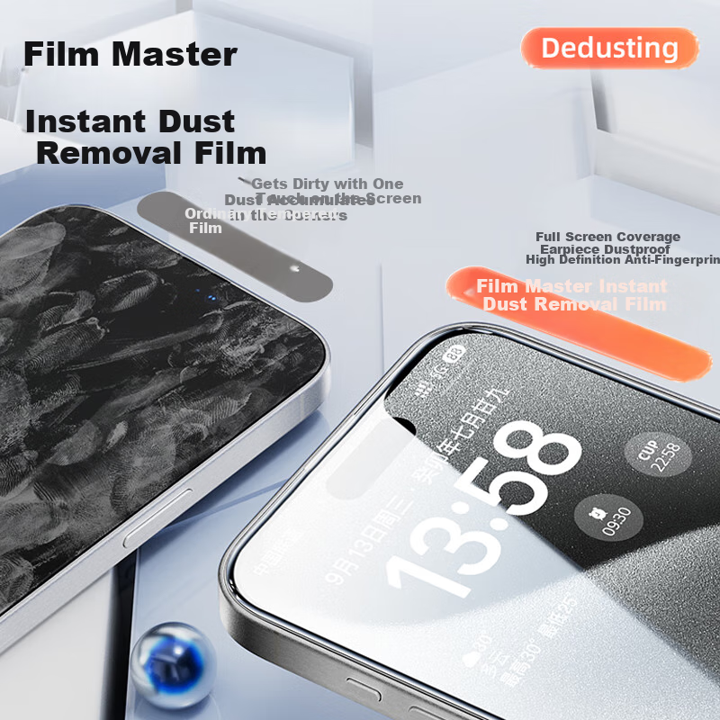 Защитное стекло Mofajiang для Apple iPhone 15 Pro Max, противоударное, полное покрытие, прозрачное, 2 шт.