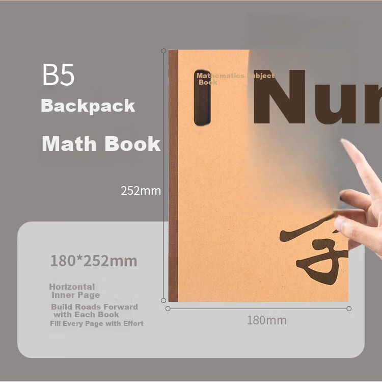 GuangBo B5/40 Sheets, 80 Pages Student Subject Notebook, Classroom Journal, Error Correction Notebook, Study Supplies, Math Book, 4-Pack, FB61101 9