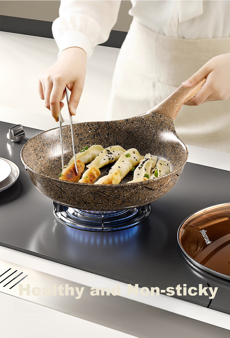 Amercook Alfiti Non-Stick Frying Pan, Maifanshi Griddle for Eggs And Pancakes, Steak Pan, Suitable for Induction Cooker And Gas Stove 10