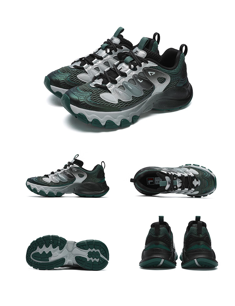 FILA Mushroom Sneakers Modern Sports Shoes Men's Autumn Winter Thick Sole Casual Dad Shoes 41