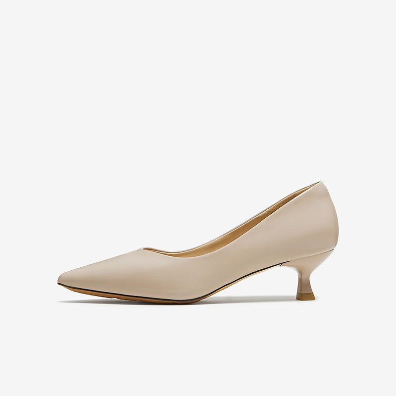 Basto 25 Autumn Low-Cut Pumps Commuter Stiletto Pointed Toe Women's Shoes K2562CQ5 Apricot Pink Size 38