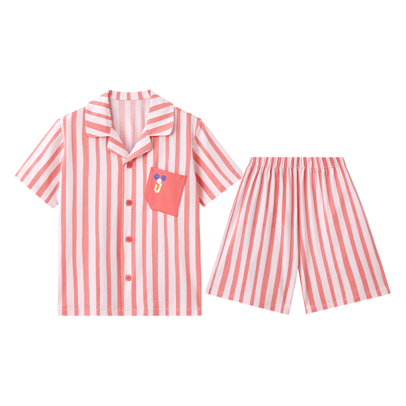 PotatoKids Children's Pajama Set Short Sleeve Shorts Boys Girls Homewear Set