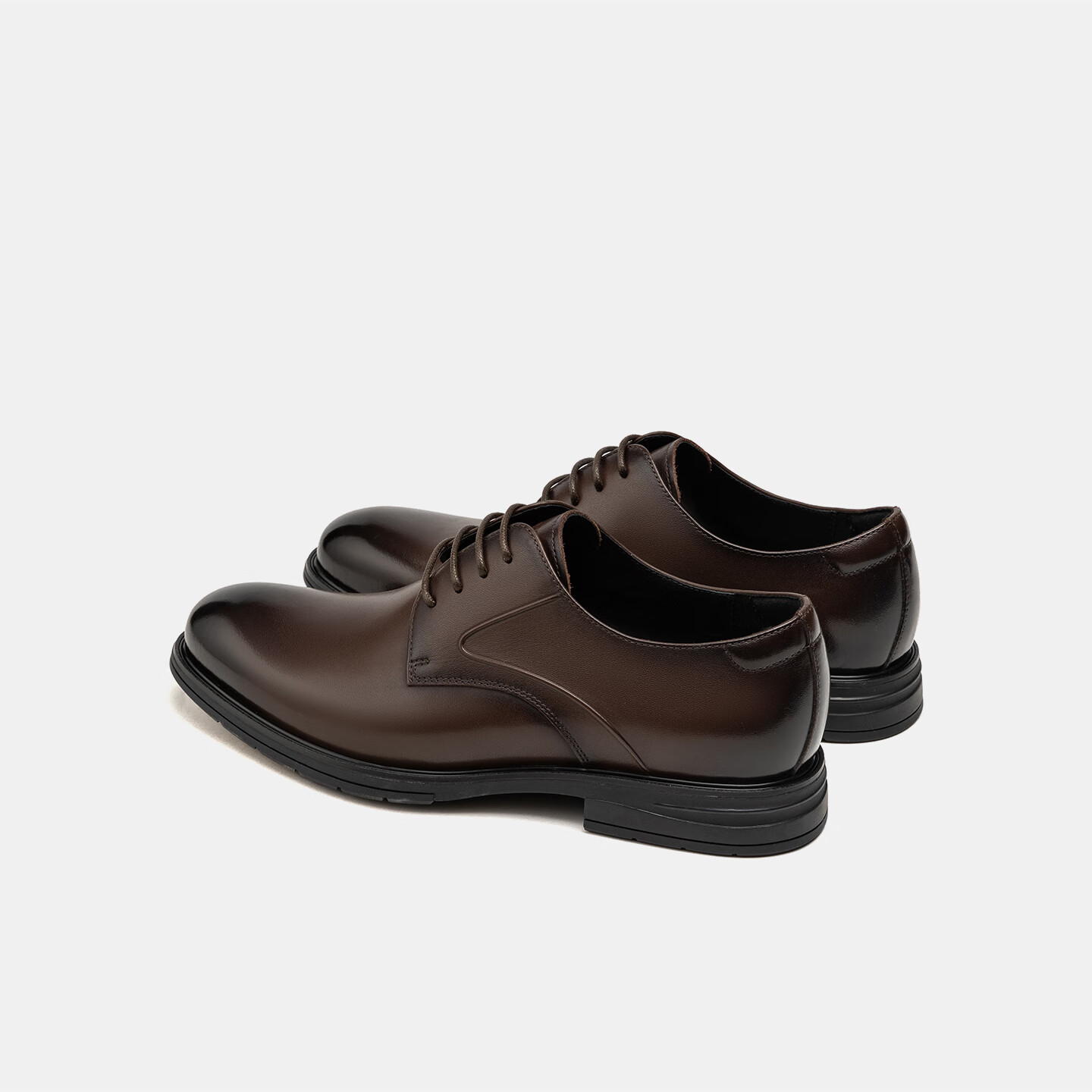Aokang Men's Autumn New Formal Leather Shoes Cowhide Lace-up Business Professional Comfortable Black Size 44