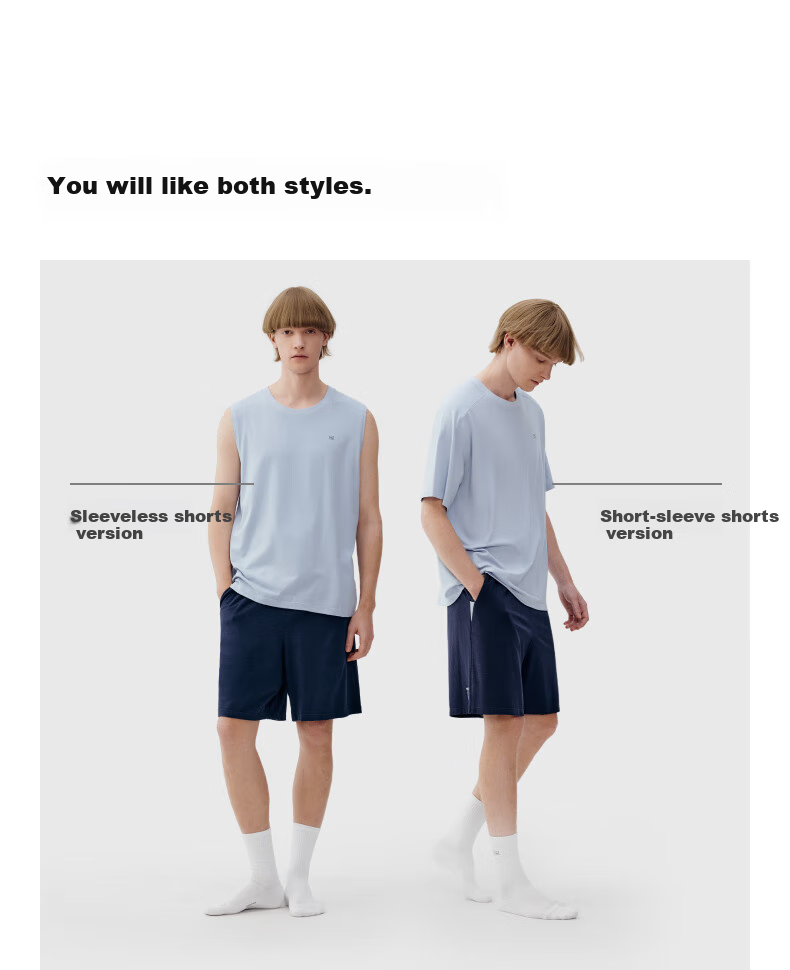 Bananain [Wang Yibo's Choice] Nitrogen 505 Dry Men's Quick-Dry Lightweight Sports Short-Sleeve Loungewear, Summer Cool-Feeling Pajamas 3