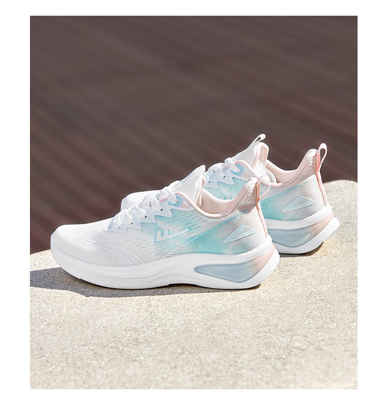 Warrior Official Women's Sports Shoes Spring Summer New Thick Sole Casual Shoes 1611 White Blue Pink Size 38 26