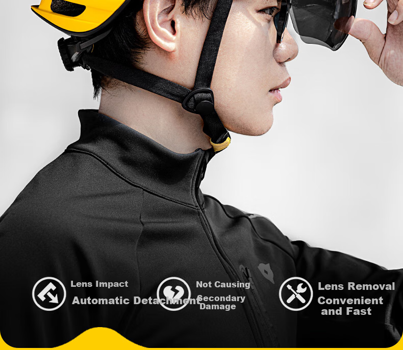 EROADE Bicycle Helmet with Goggles for Mountain Bike, Unisex, Ultra-Lightweight, Breathable, Anti-Fall Cycling Equipment 10