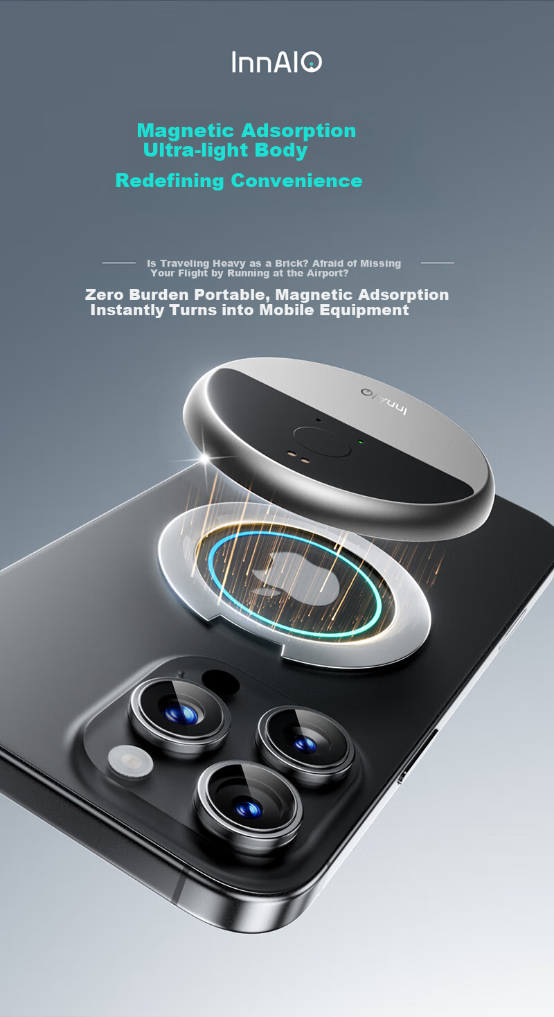 InnAIO Magnetic Translation Device T9 [Original Sound Replica], Multi-Language Offline Audio-Video Call, Real-Time Interpretation, Panda Color, Portable Travel Essential 5