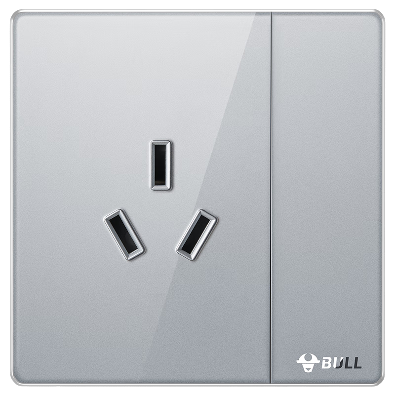 BULL Vintage Switch Socket Acrylic Ultra-thin Panel 16A Switch Socket G70E204A Moon Shadow Gray