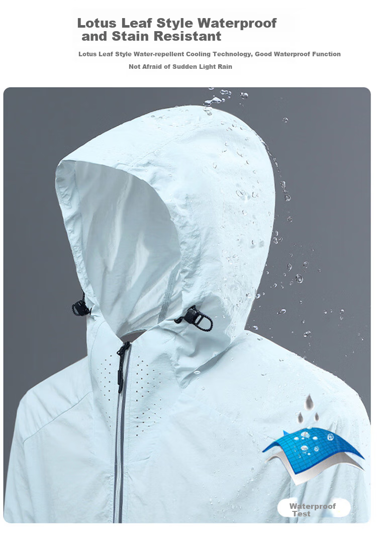 JEEP SPIRIT Men's Sun Protection Jacket, Summer UV-Resistant Coat, Ice Silk Breathable Thin Outdoor Fishing Sun Protection Clothing 3