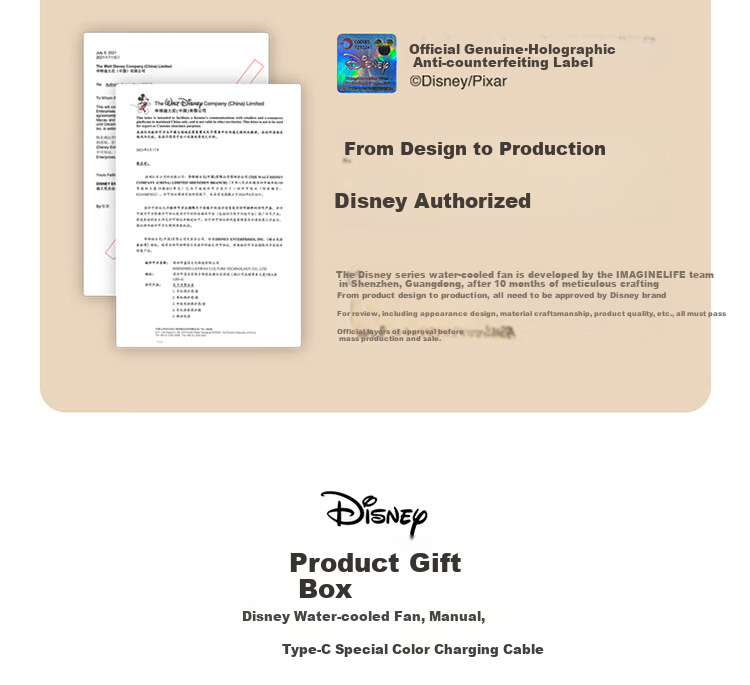 Big Ear Fox Disney Desktop Mini Fan Mist Cooling Small Air Conditioner Bladeless Oscillating USB Rechargeable Student Dormitory Desk Small Electric Fan Long Battery Life Strawberry Bear 10