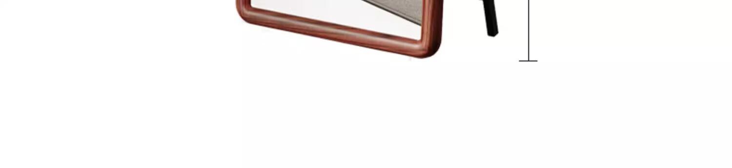 Milin Floor-Standing Full-Length Mirror, Wall-Mounted Dressing Mirror for Clothing Stores, Simple Home Use Mirror with Walnut Color Frame, 150cm 21
