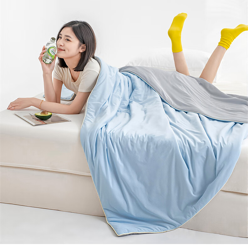 Grace A-Class Fabric Cooling Silk Summer Quilt Cooling Value 0.21 Summer Ice Silk Air Conditioning Quilt 200*230cm 4
