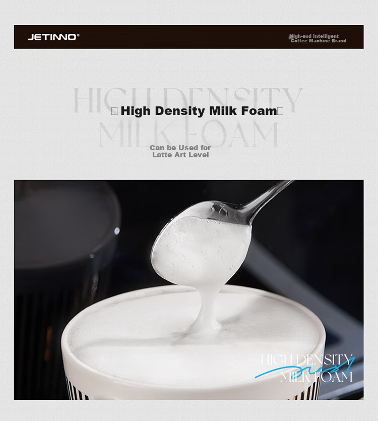 Jinu (Jetinno) [7-Day Trial] Fully Automatic Coffee Machine for Home And Office Use with Integrated Grinding (64mm Flat Blade), Dual Boiler, Self-Cleaning JL15 (20g Ground Coffee Container) 7