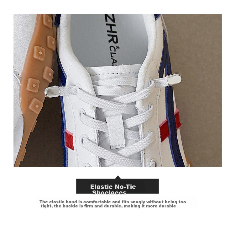 ZHR Casual Shoes for Women, Trendy Comfortable Lightweight Women's Shoes, Genuine Leather Color-Block Soft-Soled Sneakers for Women A113 Blue-Red Size 40 12