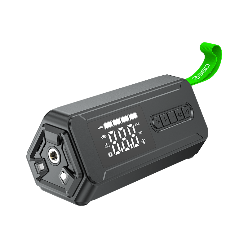 360 Wireless Car Inflator HE30 Large Cylinder Vehicle Motorcycle Electric Bicycle Tire Pump with Tire Pressure Measurement