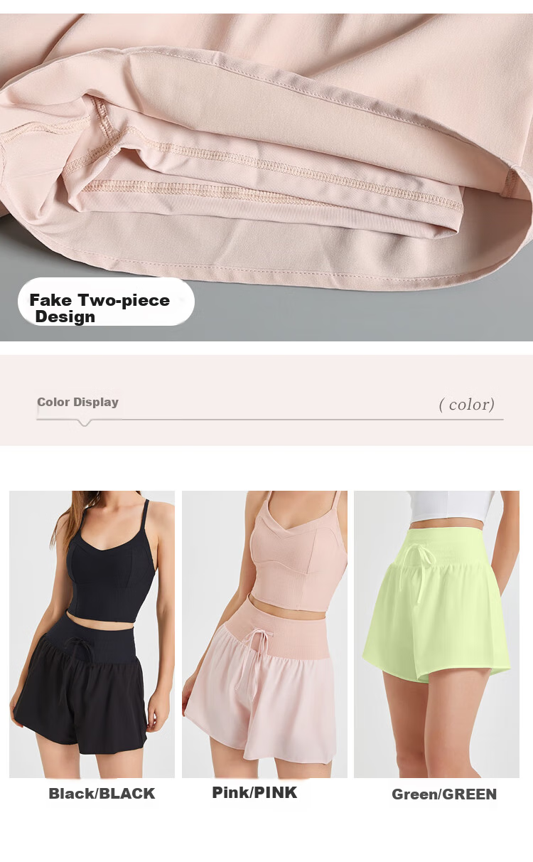 Ziyouxi Women's Sports Yoga Shorts, 2026 Summer New Style, Anti-Exposure, High-Waist, Tummy Control, Running, Loose-Fitting Casual Shorts for Outdoor Wear 10