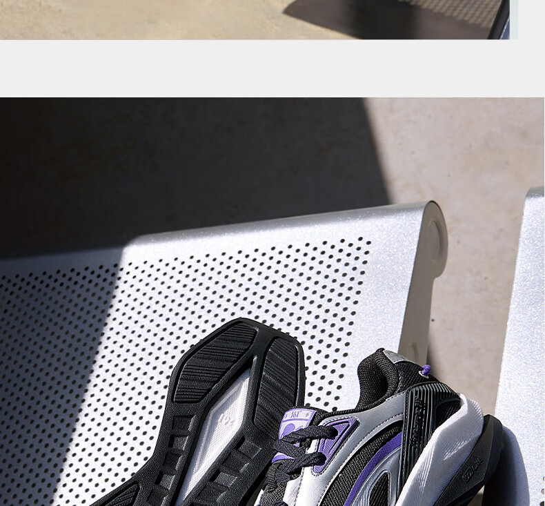 361° Spaceship Men's Sports Shoes Autumn Thick Sole Retro Casual Running Outdoor Cushioning Shoes 672536701-2 24