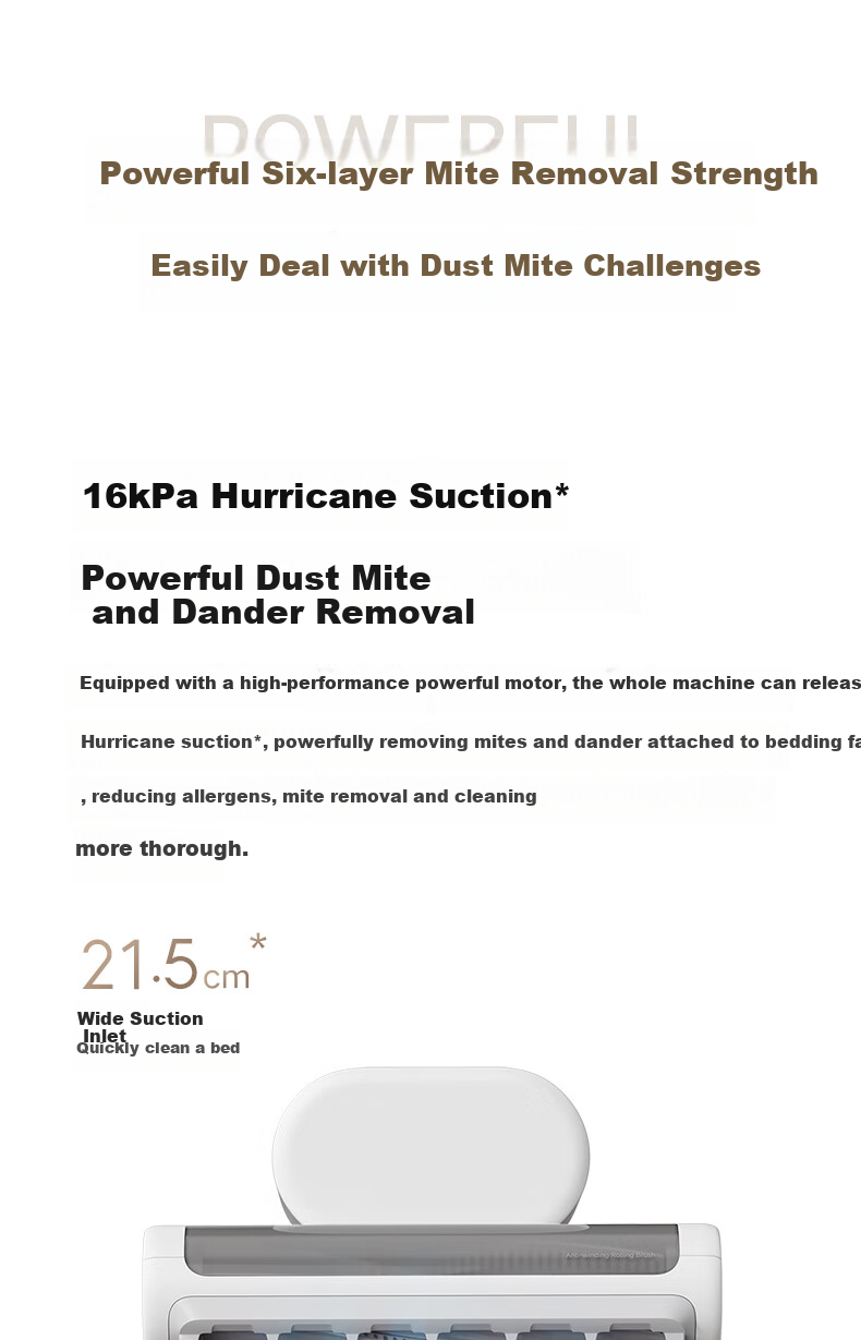 Mijia Xiaomi Dust Mite Remover 2 Pro Upgraded Suction Dual Dust Cups Smart Sensor LED UV Sterilization Home Bed Mite Remover [Chengbao] Christmas Gift 2