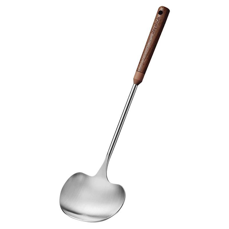 Royalstar 304 Stainless Steel Mushroom Spatula Cooking Turner Food Grade Iron Wok Spatula 32x9cm
