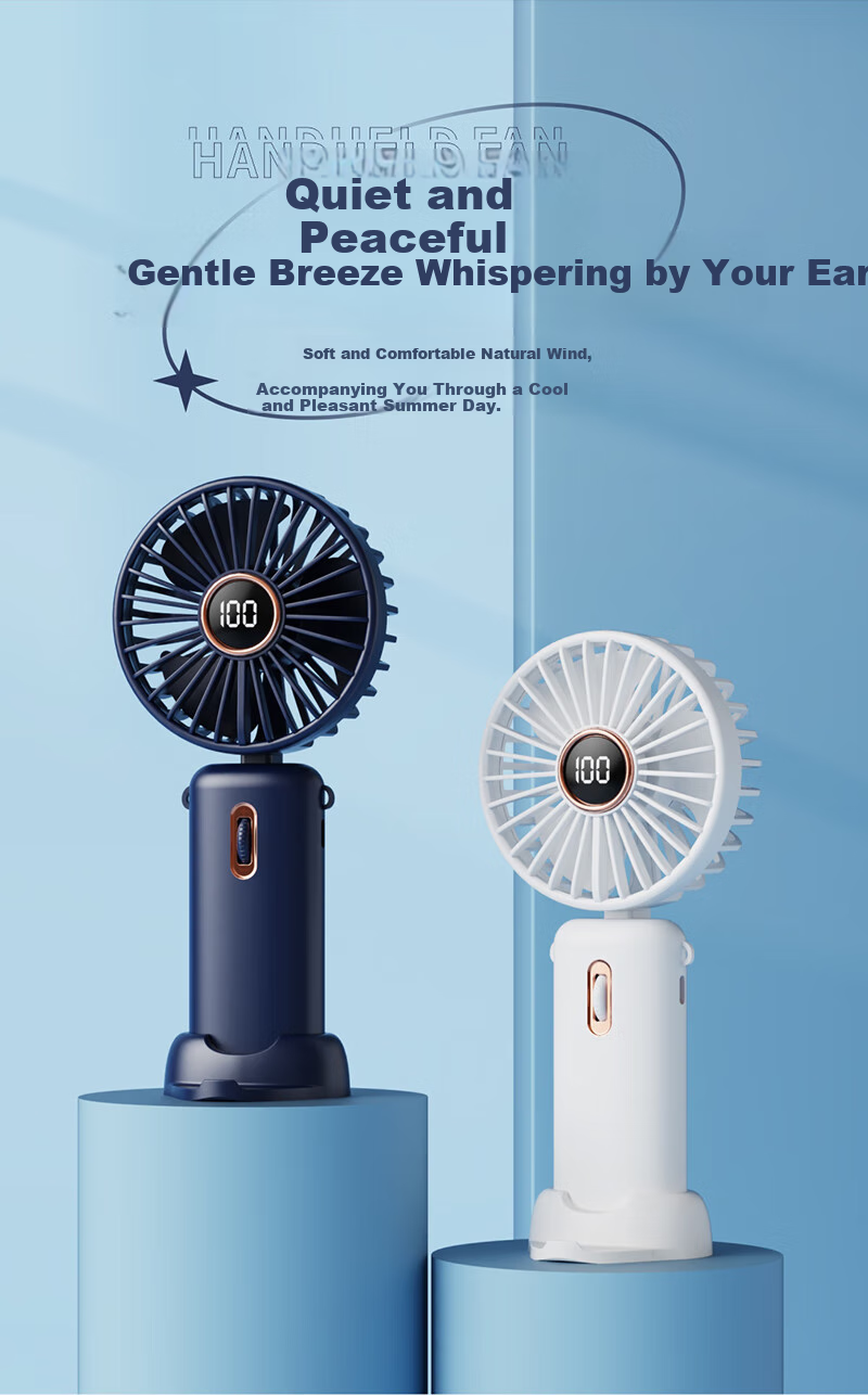 Jinlongxing [100-Speed Cold Air Blast] Handheld Mini Fan, Quiet Desktop Cooling Bladeless Portable USB Rechargeable High-Power Fast Air Gun with Long Battery Life 11