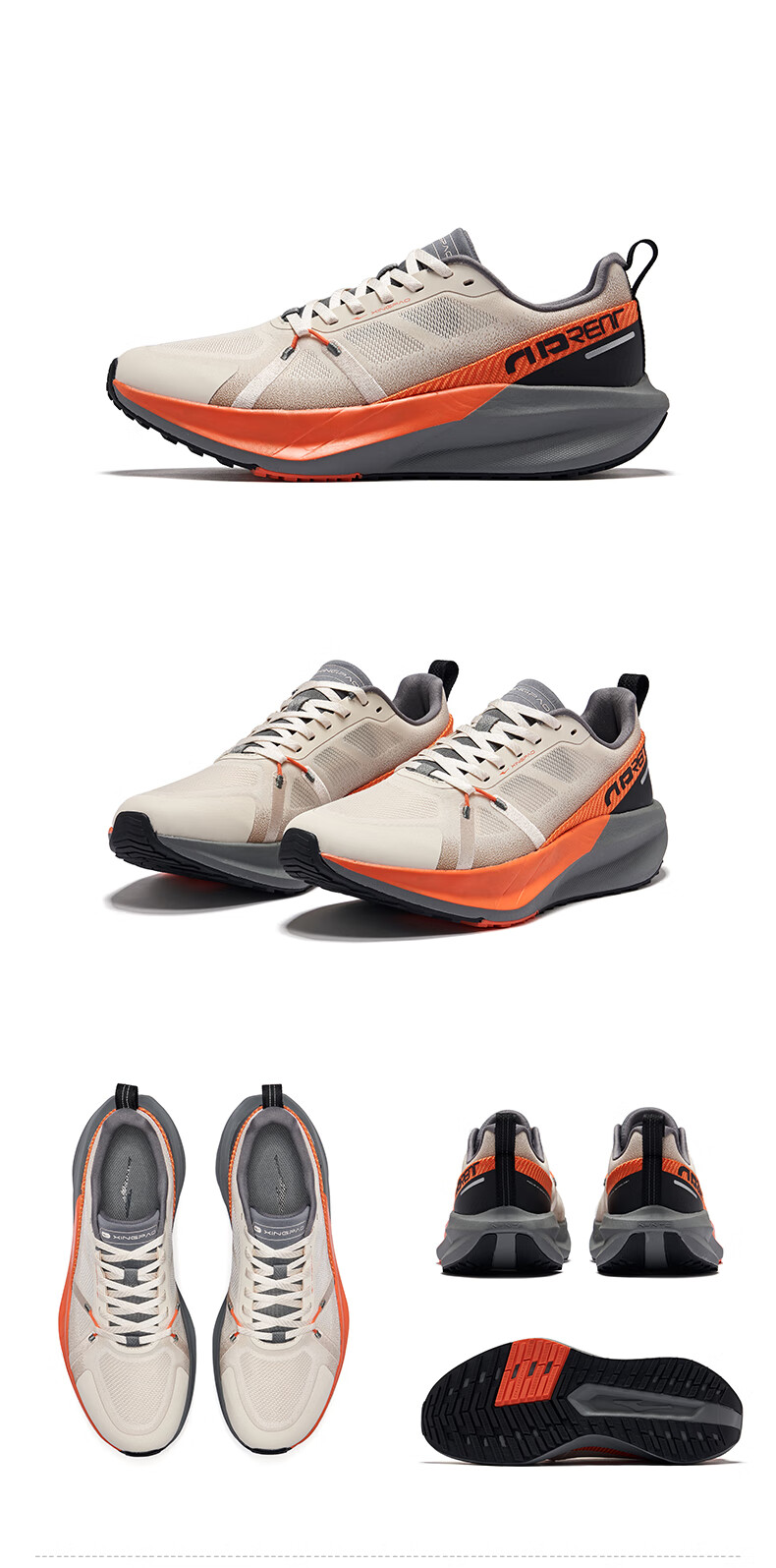 ERKE Running Shoes, Men's Sneakers, Soft Cushioning, Shock-Absorbing, Men's Style Running Shoes, Non-Slip, Wear-Resistant, for Running 19