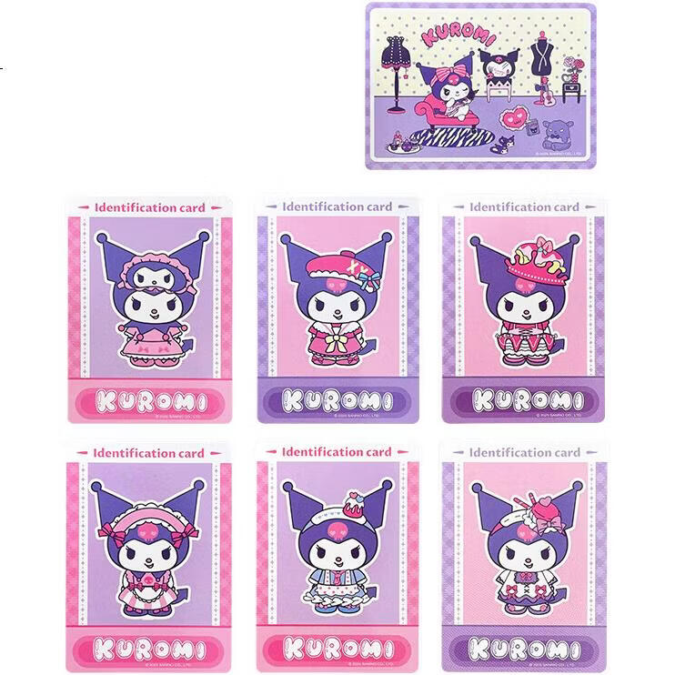Детская книжка-раскраска с магнитными наклейками Dayanxiaowa Sanrio Kuromi, набор для переодевания для девочек, подарок на Новый год