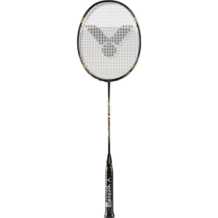 Бадминтонная ракетка VICTOR Shengli Xiaogui Jian Shengji Version Tianlong All-Carbon Offensive Single Racket TK-CM Dark 4U Stringed Racket 26 Pounds