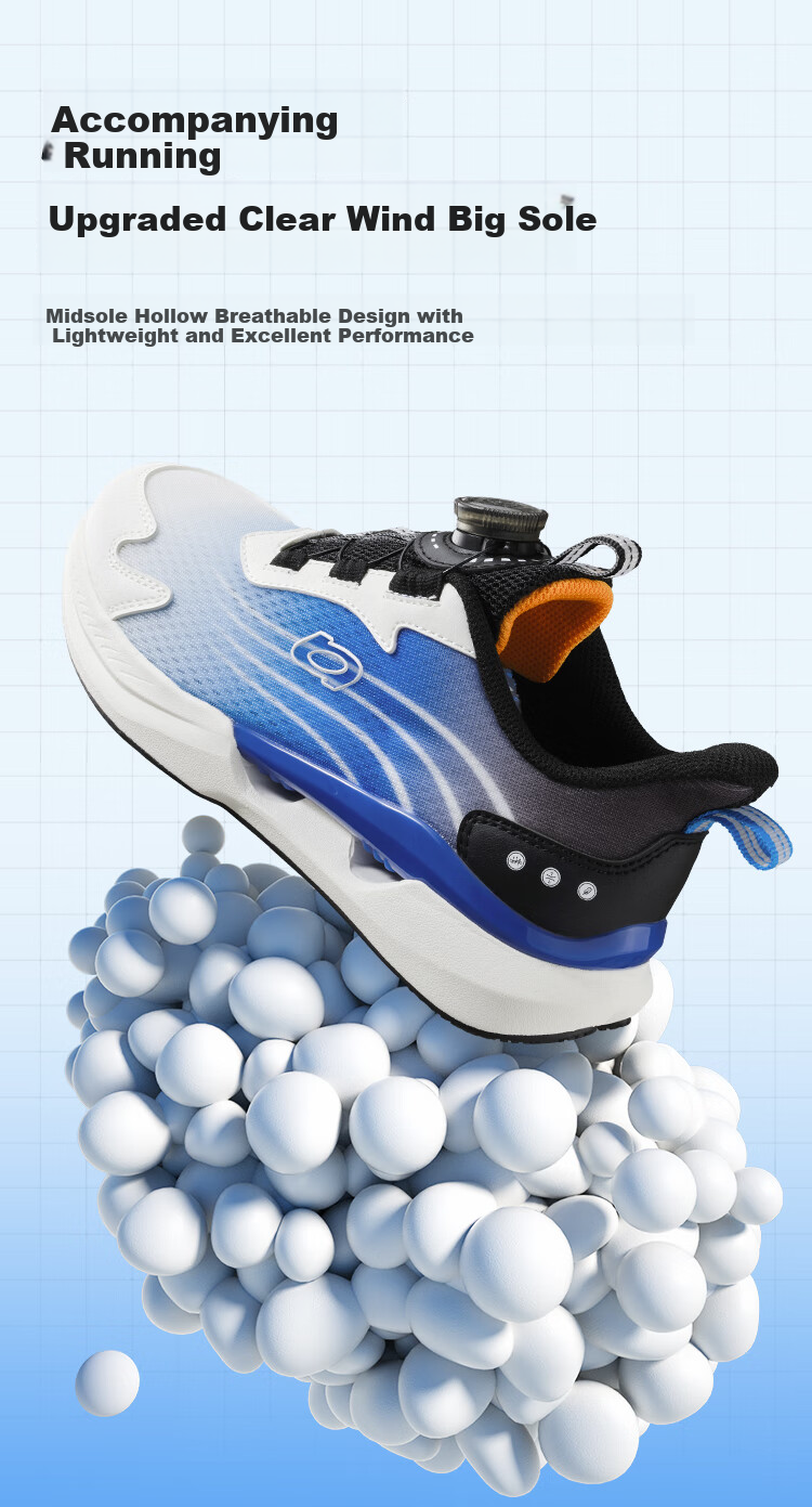 BALABALA Children's Shoes, Kids' Sneakers, Breathable Boys And Girls Footwear, Summer New Style Mesh Lightweight Running Shoes 3