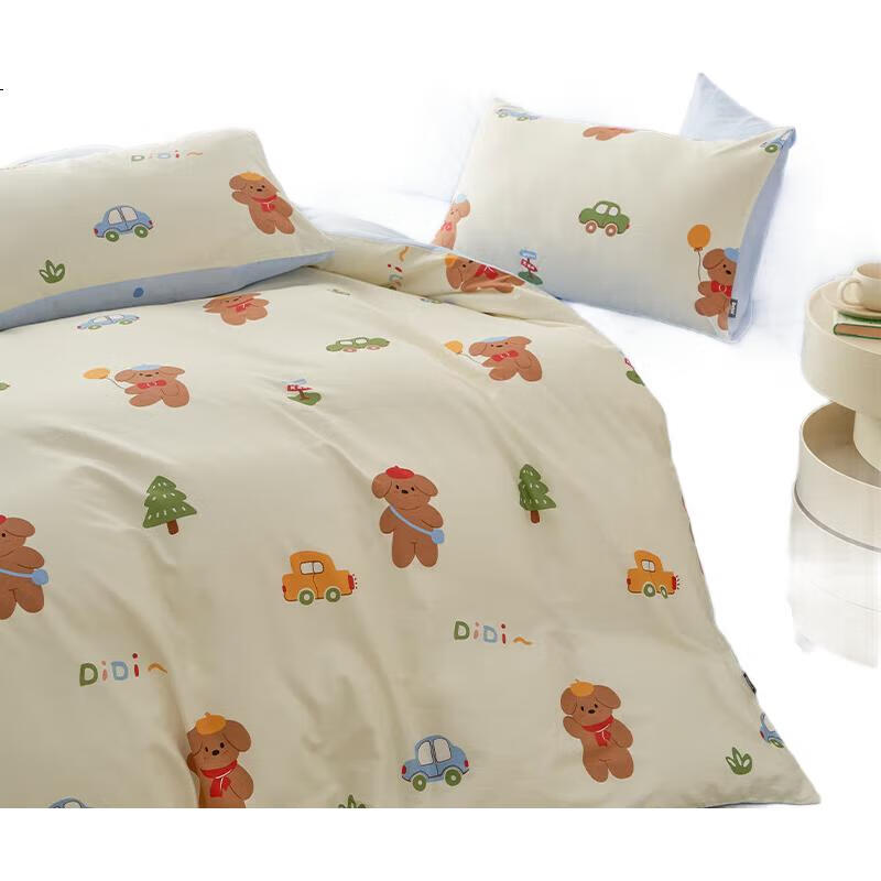 Пододеяльник Dohia из 100% хлопка, размер 152x218 см, для кровати 1.2 м, мультяшный стиль