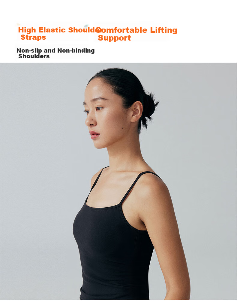 NEIWAI Orange Label High Elastic Cotton Padded Bralette Tank Top Wireless Breathable Comfortable Layering Outerwear for Women 10