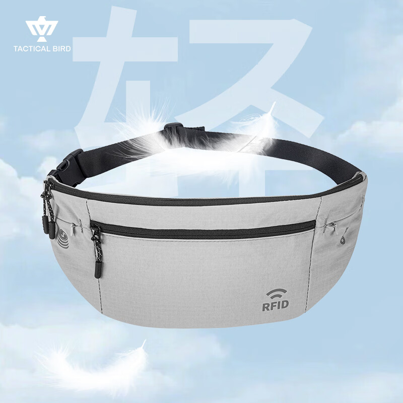 Zhanshuniao RFID | Anti-Theft Waist Bag for Travel, European Tour Invisible Crossbody Bag, Lightweight Phone And Key Holder