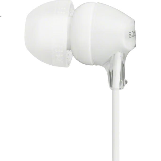 Проводные наушники SONY MDR-EX15LP, внутриканальные, совместимы с мобильными телефонами и компьютерами, белые