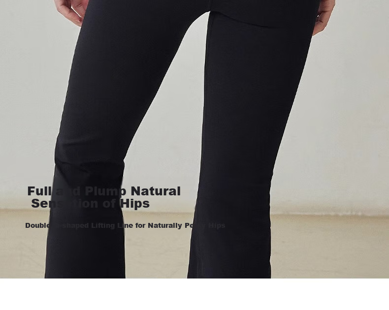 Gigt Yoga Pants for Women, Slightly Flared, Cool And Draping, Slimming, Nude-Like, Suitable for Outdoor Wear, Waist-Cinching, Butt-Lifting, Sports And Daily Fitness Pants 17