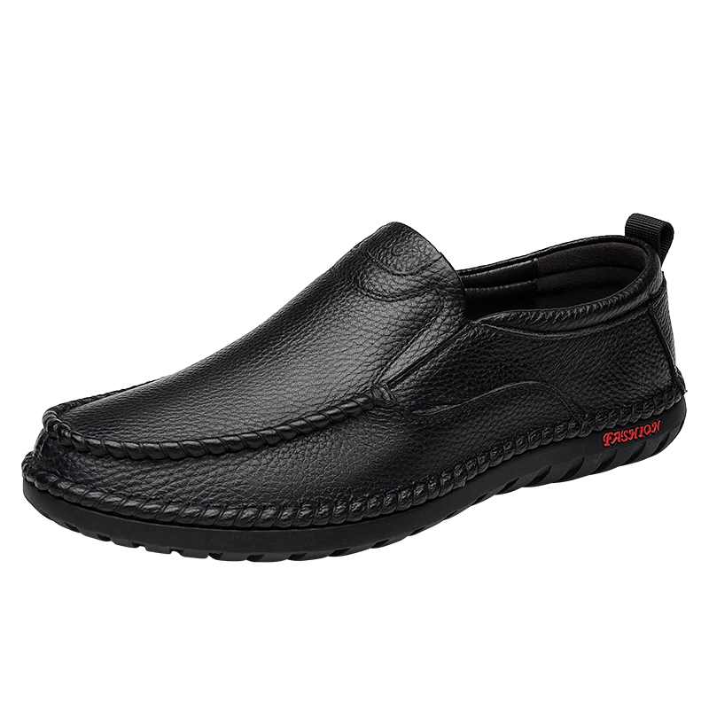 Hengyuanxiang Men's Slip-On Business Casual Driving Loafers JS1931 Black Size 41