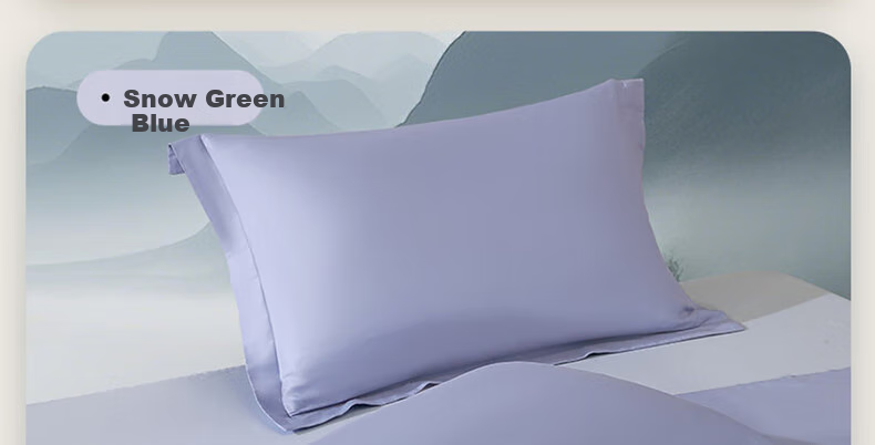 Bailisi Pillowcase, 60S Pure Cotton 100% Long-Staple Cotton Pillowcase, Class A Bedding, Satin Breathable Home Double Pillowcase 17