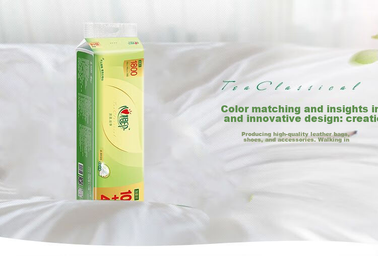 Mind Act Upon Mind Tea Silk Enjoyment, 129g, 14 Pieces, Four-Ply Coreless Toilet Paper, 14 Rolls Per Pack, RW512 7