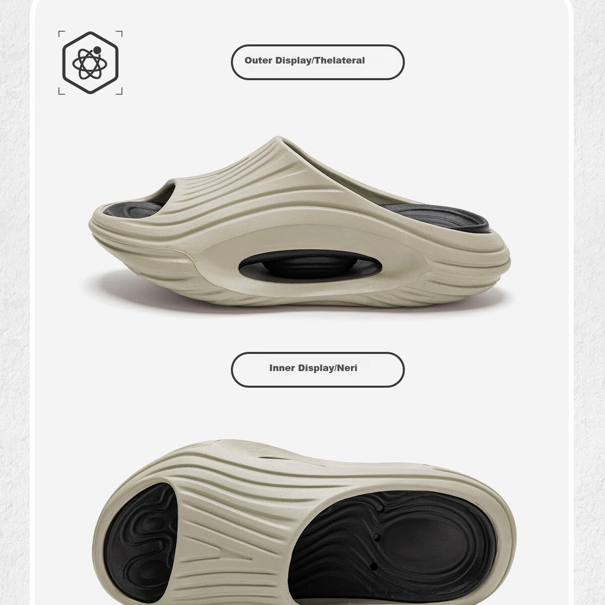 TZLDN Men's Sports Slippers 2025 Summer New Non-Slip Beach EVA Thick Sole Cushioned Outdoor Sandals for Men 18