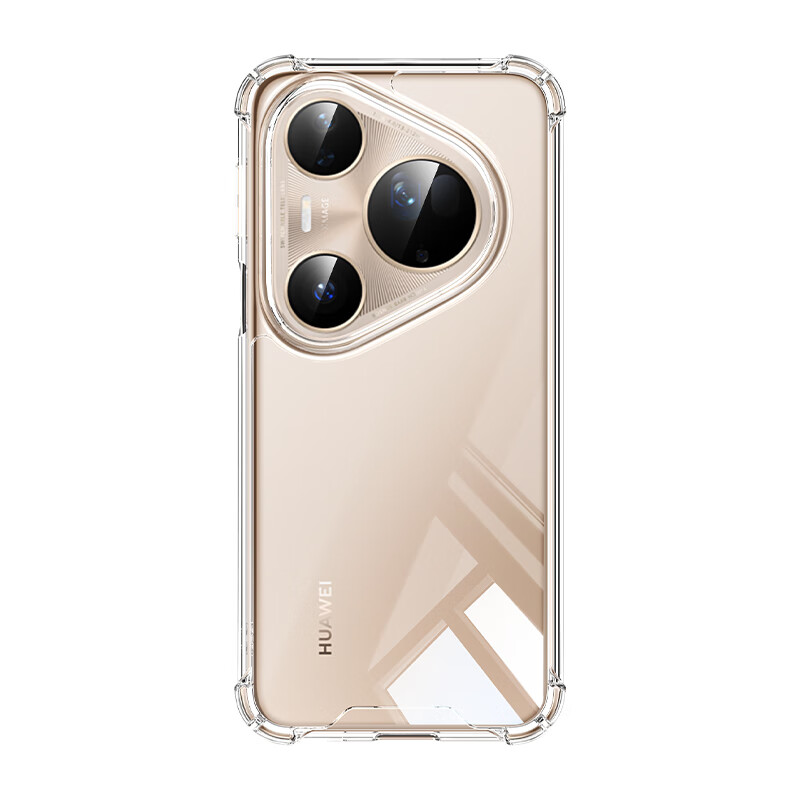 ESCASE Чехол для Huawei Pura 80 Ultra, противоударный, с воздушной подушкой, двойной материал TPU + PC, высокая прозрачность
