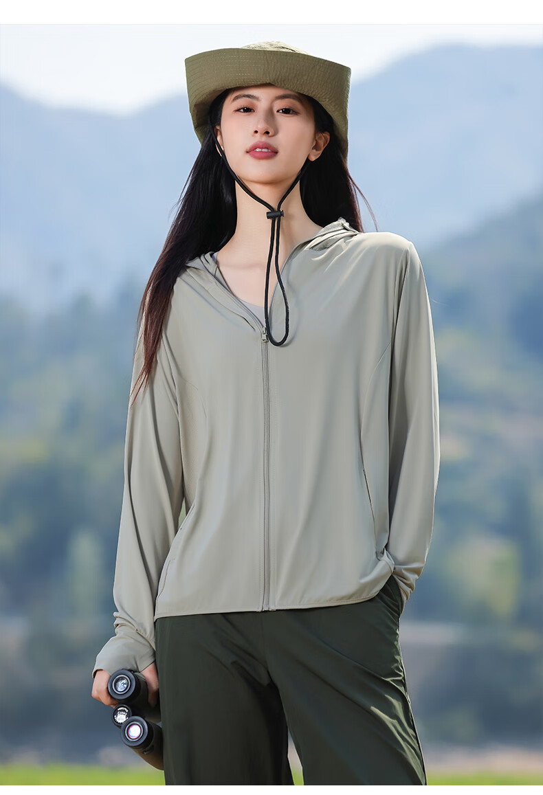 Combo Women's Summer Sunscreen Jacket New Outdoor Cycling Ice Silk Skin Jacket Lightweight Breathable UV Protection Sunproof Clothing 22