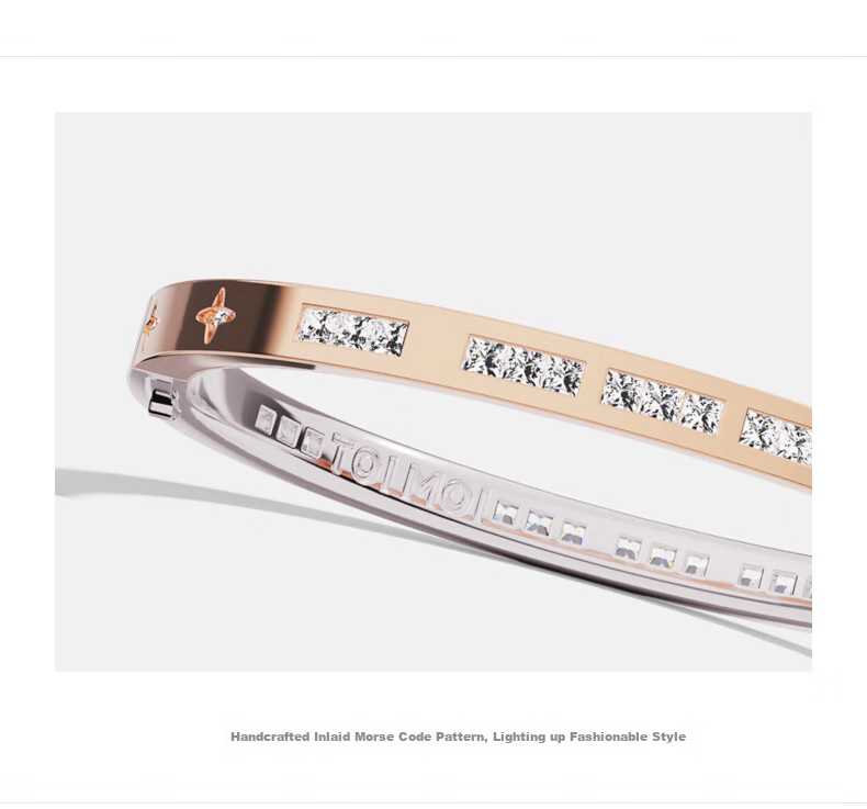 APM Monaco TOI MOI Morse Code Bracelet, Gift for Girlfriend, Wife, Boyfriend 2