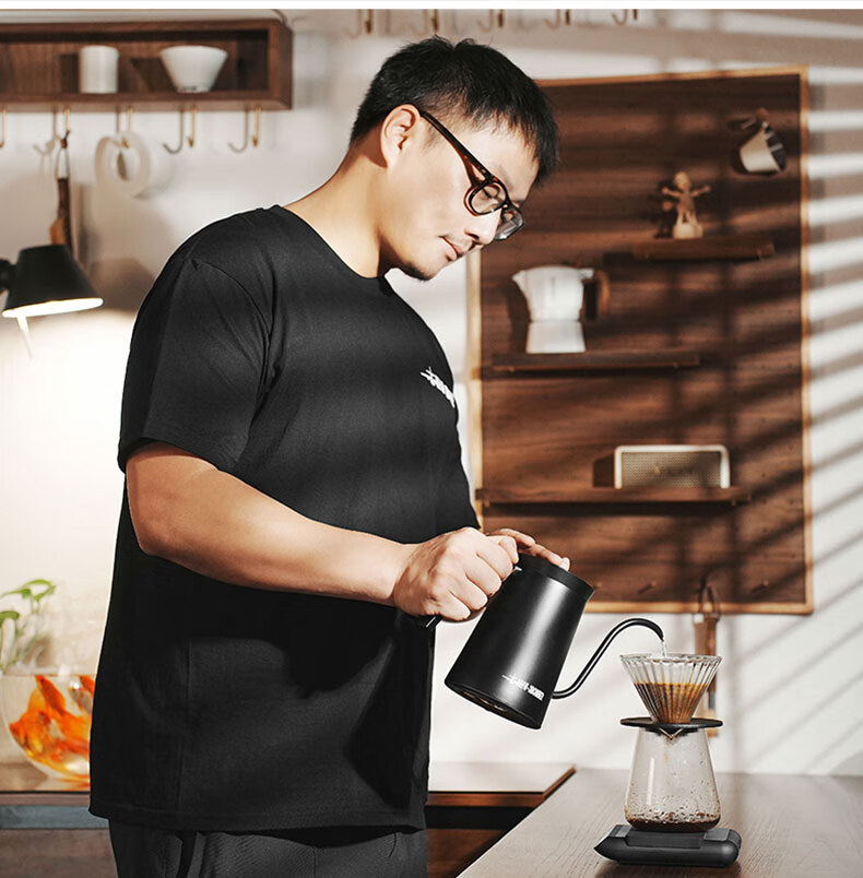 MHW-3BOMBER Assassination Bomber Temperature-Controlled Pour-Over Kettle, Electric Heating Pour-Over Flow Control Smart Coffee Kettle, Home Electric Water-Heated Tea Maker 30