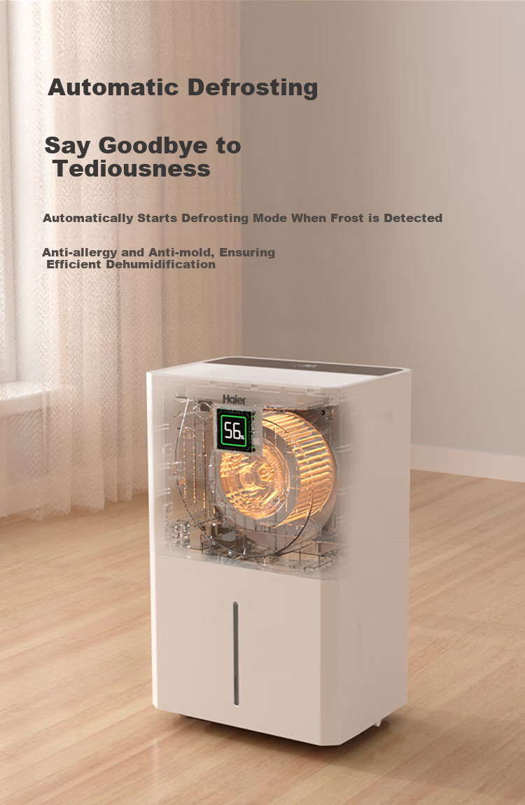 Haier Dehumidifier, Indoor Home Use, Suction Moisture Pump, Top-Loading, Basement Villa Industrial High-Power Moisture Absorption, Humid Season, 55 Upper Drainage, Clothes Drying Device CF55-JYAU1 9