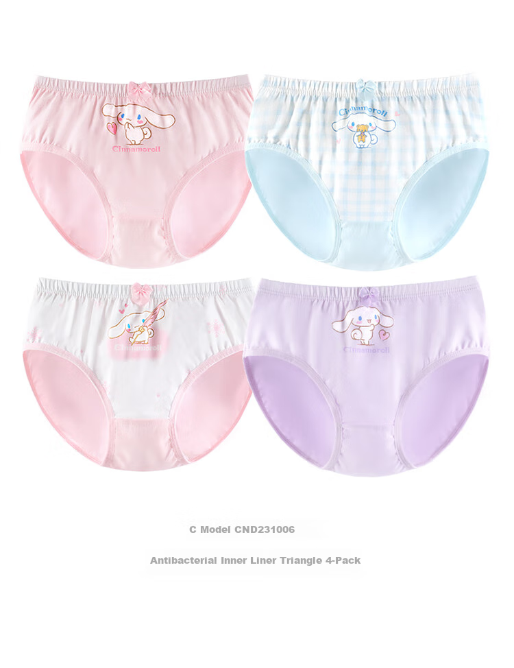 Hello Kitty Girls' Cotton Underwear, Children's Boxer Briefs, Spring And Summer Baby Triangle Breathable Thin Shorts, 231004 Boyshorts, Size 110 10