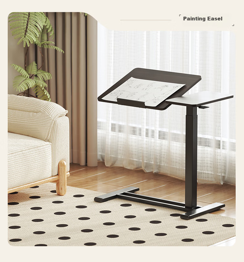 Loctek Mobile Bedside Table, Adjustable Height Desk, Computer Desk, Dorm And Home Lazy Table, Small Table T04-Plus White 9