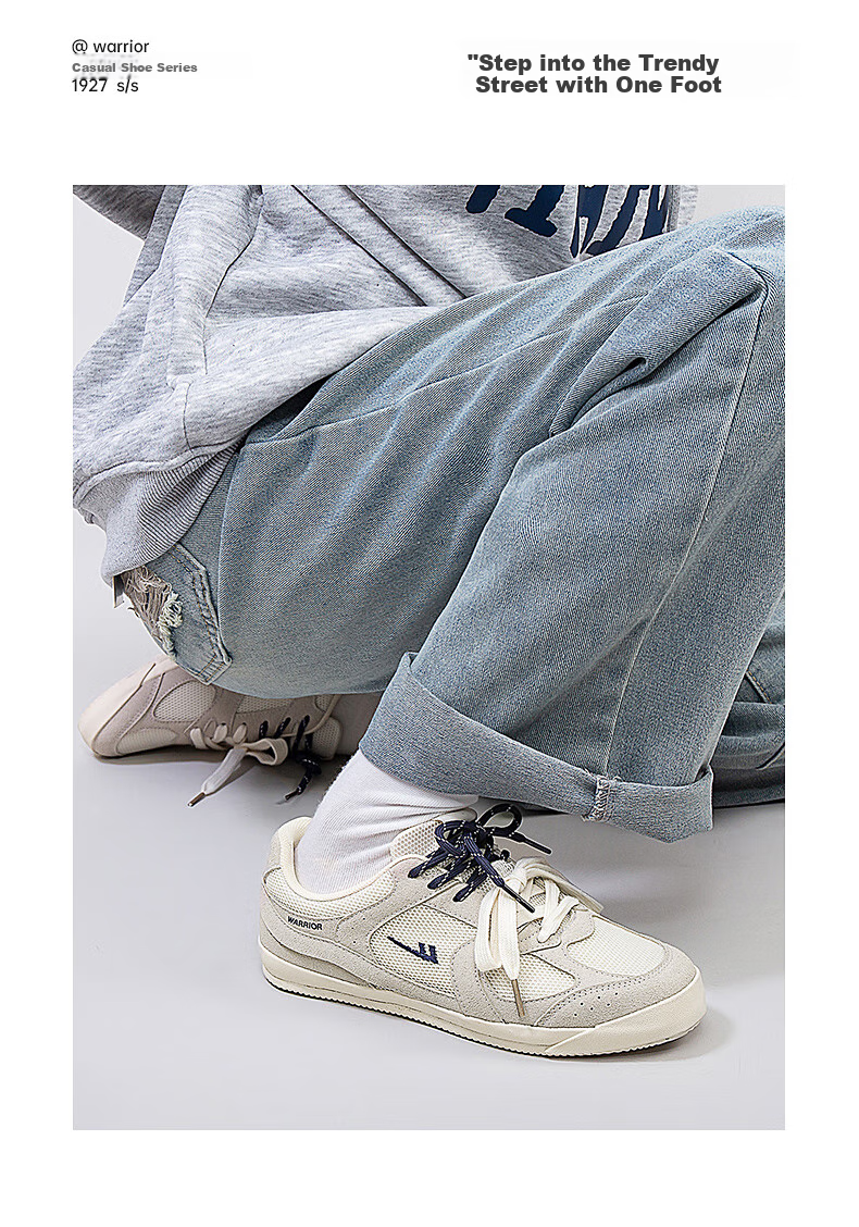 Huili Official Women's Sneakers, Summer 2026 Comfortable Simple Casual Couple's Training Shoes, Gray-Beige Deep Blue, Size 37 7