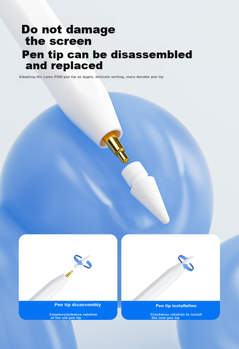COOLSTART Compatible with Apple IPad Pro/Air/Mini/iPad12/11 Stylus, Tablet Touch Capacitive Pen, Apple Pencil Second Generatio 12
