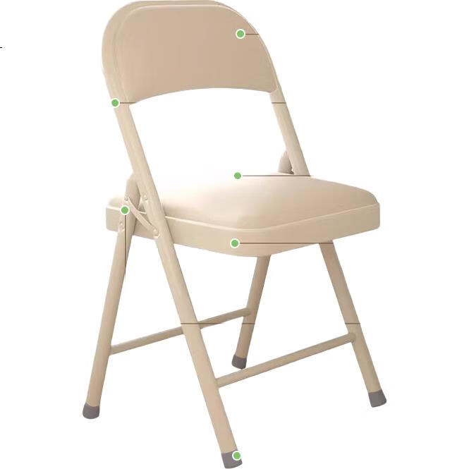 XINGKAI Folding Chair, Stool, Computer Chair with Backrest, Dining Chair, Study Chair, Office Chair XK1100 Gray
